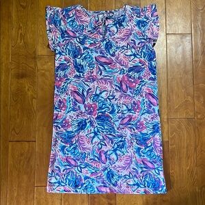 Stella Parker Soft Berry Floral Tunic Sundress Size S Coastal Resort USF 50 Swim